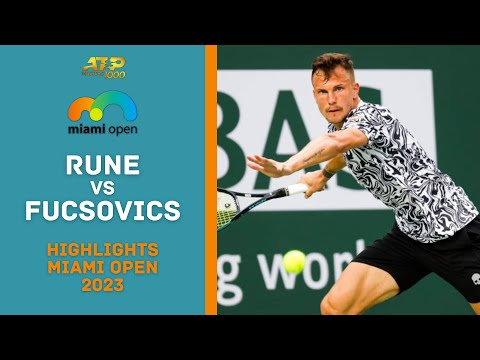 Holger Rune vs Marton Fucsovics Highlights | Miami Open 2023 Round 2 Gameplay